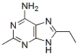 9H-Purin-6-amine,  8-ethyl-2-methyl- Struktur