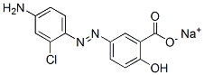 sodium 5-[(4-amino-2-chlorophenyl)azo]salicylate Struktur