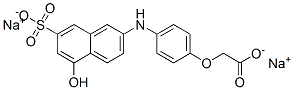 [4-[(5-hydroxy-7-sulpho-2-naphthyl)amino]phenoxy]acetic acid, sodium salt Struktur