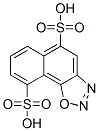 naphth[2,1-d]-1,2,3-oxadiazole-5,9-disulphonic acid Struktur