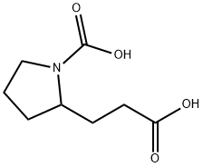 2-Pyrrolidinepropanoic  acid,  1-carboxy- Struktur