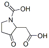 2-Pyrrolidineacetic  acid,  1-carboxy-3-oxo- Struktur