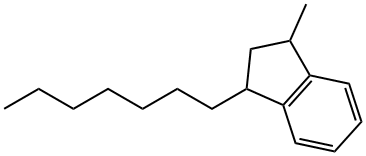 1-heptyl-3-methylindan Struktur