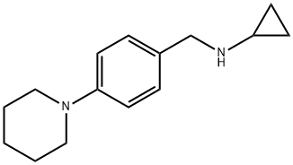 N-(4-PIPERIDIN-1-YLBENZYL)CYCLOPROPANAMINE Struktur