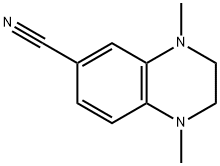 1,4-Dimethyl-1,2,3,4-tetrahydroquinoxaline-6-carbonitrile Struktur