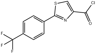 2-[4-(TRIFLUOROMETHYL)PHENYL]-1,3-THIAZOLE-4-CARBONYL CHLORIDE Struktur