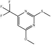 4-methoxy-2-methylsulfanyl-6-(trifluoromethyl)pyrimidine Struktur