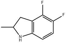 4,5-difluoro-2,3-dihydro-2-Methyl-1H-Indole Struktur