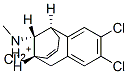 (5alpha,9alpha,11S*)-[2,3-dichloro-5,6,9,10-tetrahydro-5,9-methanobenzocycloocten-11-yl]methylammonium chloride Struktur