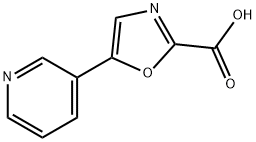 5-PYRIDIN-3-YL-OXAZOLE-2-CARBOXYLIC ACID Struktur