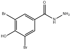 3,5-DIBROMO-4-HYDROXYBENZOHYDRAZIDE Structure