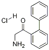 2-aMino-1-(2-phenylphenyl)ethan-1-one 
hydrochloride Struktur