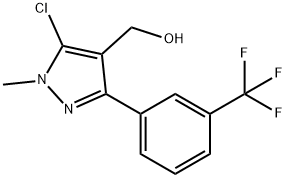 5-CHLORO-1-METHYL-3-[3-(TRIFLUOROMETHYL)PHENYL]-1H-PYRAZOLE-4-METHANOL Struktur