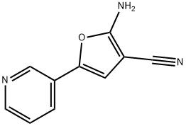 2-AMINO-5-(PYRIDIN-3-YL)FURAN-3-CARBONITRILE Struktur