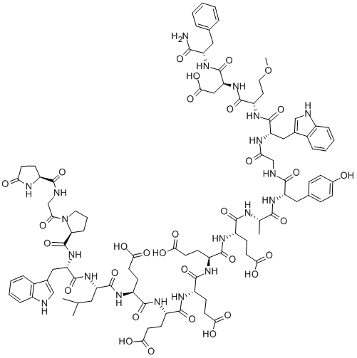 (15-METHIONINE) HUMAN GASTRIN I Struktur