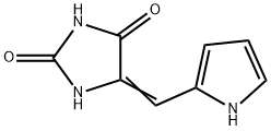 2,4-Imidazolidinedione,  5-(1H-pyrrol-2-ylmethylene)- Struktur