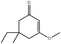 -delta-2-Cyclohexenone,5-ethyl-3-methoxy-5-methyl- Struktur