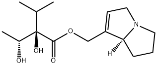 (2R,3R)-2,3-Dihydroxy-2-isopropylbutanoic acid [[(7aS)-5,6,7,7a-tetrahydro-3H-pyrrolizin]-1-ylmethyl] ester Struktur