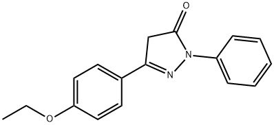 2,4-DIHYDRO-5-(4-ETHOXYPHENYL)-2-PHENYL-3H-PYRAZOL-3-ONE Struktur