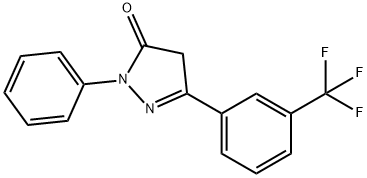 2,4-DIHYDRO-2-PHENYL-5-[3-(TRIFLUOROMETHYL)PHENYL]-3H-PYRAZOL-3-ONE Struktur