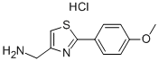 C-[2-(4-METHOXY-PHENYL)-THIAZOL-4-YL]-METHYLAMINE HYDROCHLORIDE Struktur