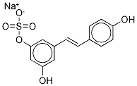 trans Resveratrol 3-Sulfate Sodium Salt Struktur