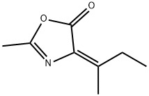 5(4H)-Oxazolone,2-methyl-4-(1-methylpropylidene)-,(E)-(9CI) Struktur