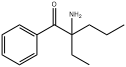 1-Pentanone,  2-amino-2-ethyl-1-phenyl- Structure