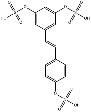 trans Resveratrol-3,4’,5-trisulfate Struktur