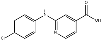 2-[(4-chlorophenyl)amino]isonicotinic acid Struktur