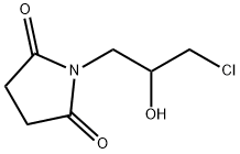 N-(3-Chloro-2-hydroxypropyl)succinimide Struktur