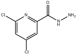 2-Pyridinecarboxylic acid, 4,6-dichloro-, hydrazide Struktur