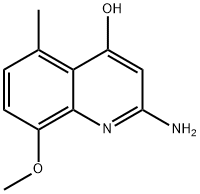 2-AMINO-4-HYDROXY-8-METHOXY-5-METHYLQUINOLINE Struktur