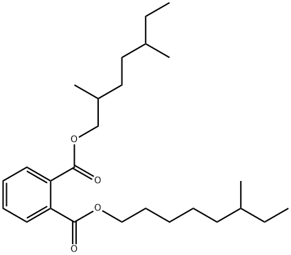 2,5-dimethylheptyl 6-methyloctyl phthalate  Struktur