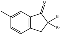 2,2-DIBROMO-2,3-DIHYDRO-6-METHYL-1H-INDEN-1-ONE Struktur