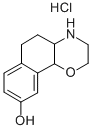 (+)-3,4,4a,5,6,10b-Hexahydro-2H-naphtho[1,2-b][1,4]oxazin-9-ol, Hydrochloride Struktur