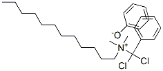 (dichlorobenzyl)dodecyldimethylammonium phenoxide Struktur