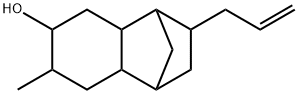 3-allyldecahydro-7-methyl-1,4-methanonaphthalen-6-ol Struktur