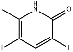 3,5-DIIODO-6-METHYLPYRIDIN-2-OL Struktur