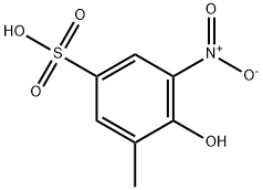 4-hydroxy-3-methyl-5-nitrobenzenesulphonic acid  Struktur