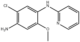 2-chloro-5-methoxy-4-(2-pyridylamino)aniline  Struktur