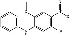 N-(5-chloro-2-methoxy-4-nitrophenyl)pyridin-2-amine Struktur