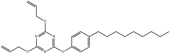 4,6-di(allyloxy)-2-(4-nonylphenoxy)-1,3,5-triazine Struktur