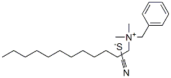 benzyldodecyldimethylammonium thiocyanate Struktur