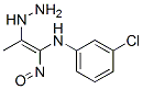 3-chloro-N-[(E)-2-hydrazinyl-1-nitroso-prop-1-enyl]aniline Struktur