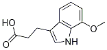 1H-Indole-3-propanoic acid, 7-Methoxy- Struktur