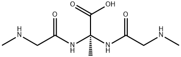 Alanine,  N-methylglycyl-2-[[(methylamino)acetyl]amino]-  (9CI) Struktur