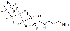 N-(3-aminopropyl)-2,2,3,3,4,4,5,5,6,6,7,7,8,8,8-pentadecafluorooctanamide Struktur