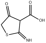 3-Thiophenecarboxylic  acid,  tetrahydro-2-imino-4-oxo- Struktur