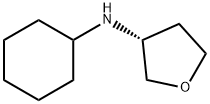 3-N-CYCLOHEXYL-TETRAHYDROFURAN-3-YL-AMINE HYDROCHLORIDE Struktur